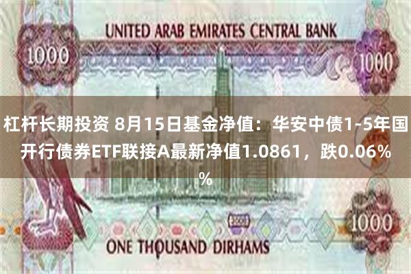 杠杆长期投资 8月15日基金净值：华安中债1-5年国开行债券ETF联接A最新净值1.0861，跌0.06%