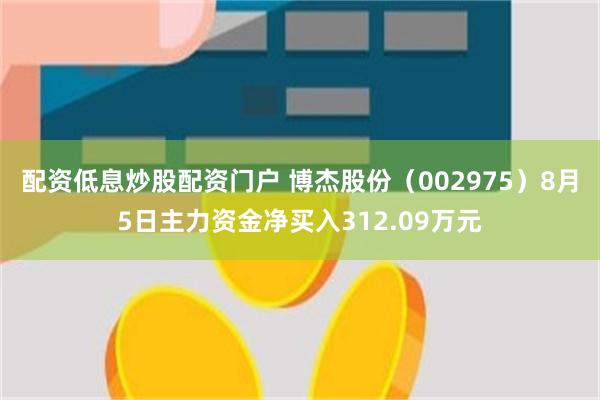 配资低息炒股配资门户 博杰股份（002975）8月5日主力资金净买入312.09万元