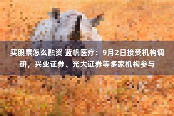 买股票怎么融资 蓝帆医疗：9月2日接受机构调研，兴业证券、光大证券等多家机构参与