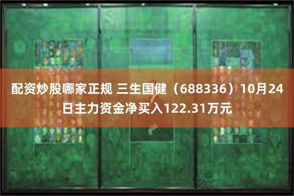 配资炒股哪家正规 三生国健（688336）10月24日主力资金净买入122.31万元