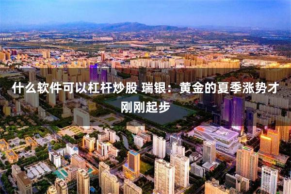 什么软件可以杠杆炒股 瑞银：黄金的夏季涨势才刚刚起步