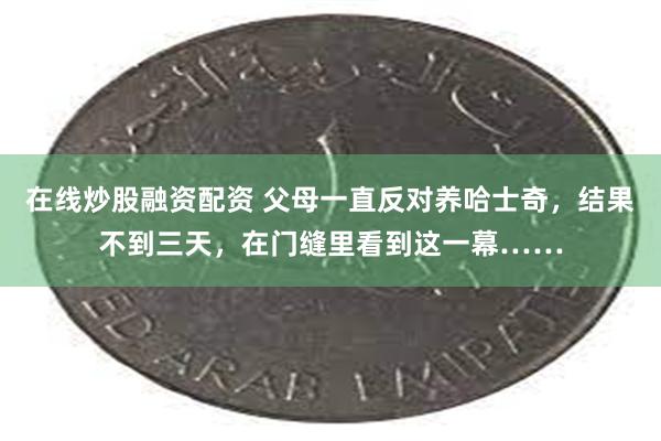 在线炒股融资配资 父母一直反对养哈士奇，结果不到三天，在门缝里看到这一幕……